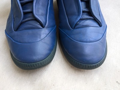 Maison Margiela Future Blue Men 9 42 Leather High Top Sneakers | eBay