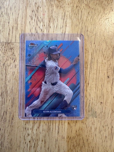 2025 Topps Finest - Rare Kevin Alcantara #212 Sky Blue Refractor 108/150 (RC)