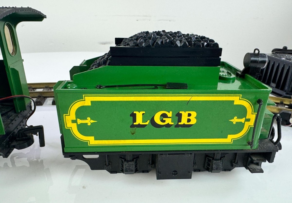 LGB 2017D G Gauge Green 0-4-0 Steam Locomotive with Motorized