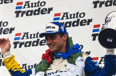 Rickard Rydell 1st position on the podium during the Rounds 21 and- Old Photo