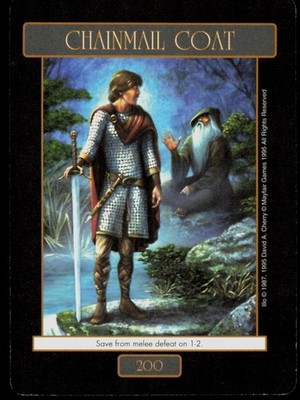 Chainmail Coat Fantasy Adventures 1995 Trading Card TC CC