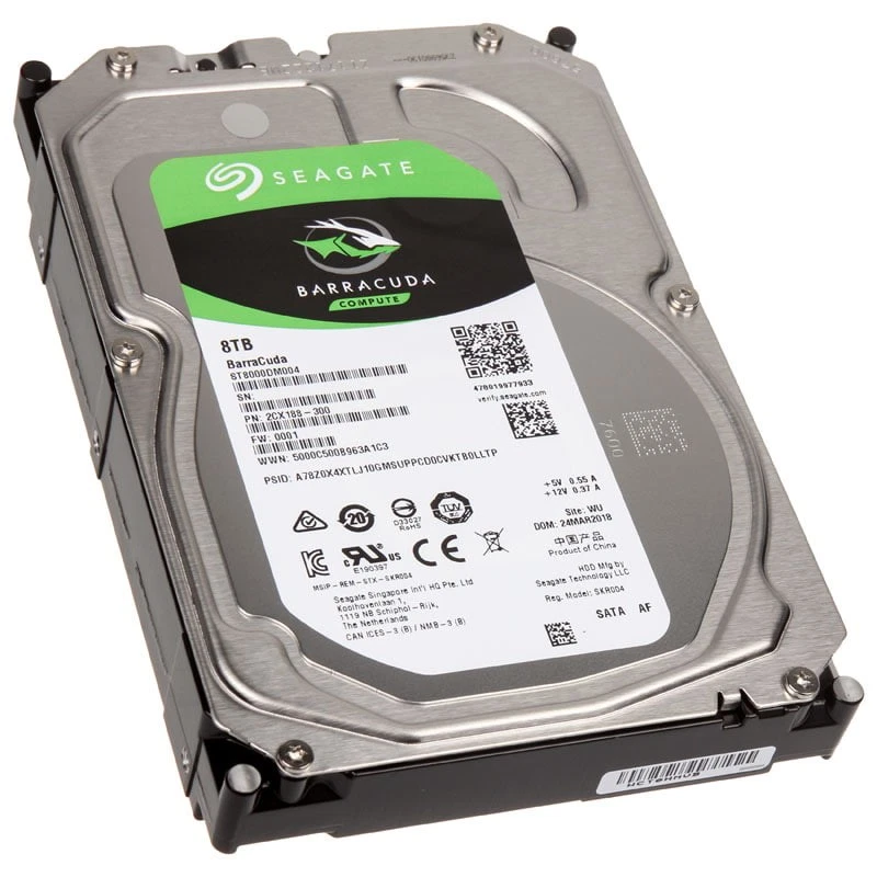 Seagate SATA II 8TB Storage Capacity Hard Drives (HDD, SSD & NAS
