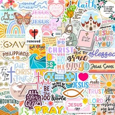 130Pcs God is Greater Sticker Pack by Puraesla - 130pcs, Multicolor