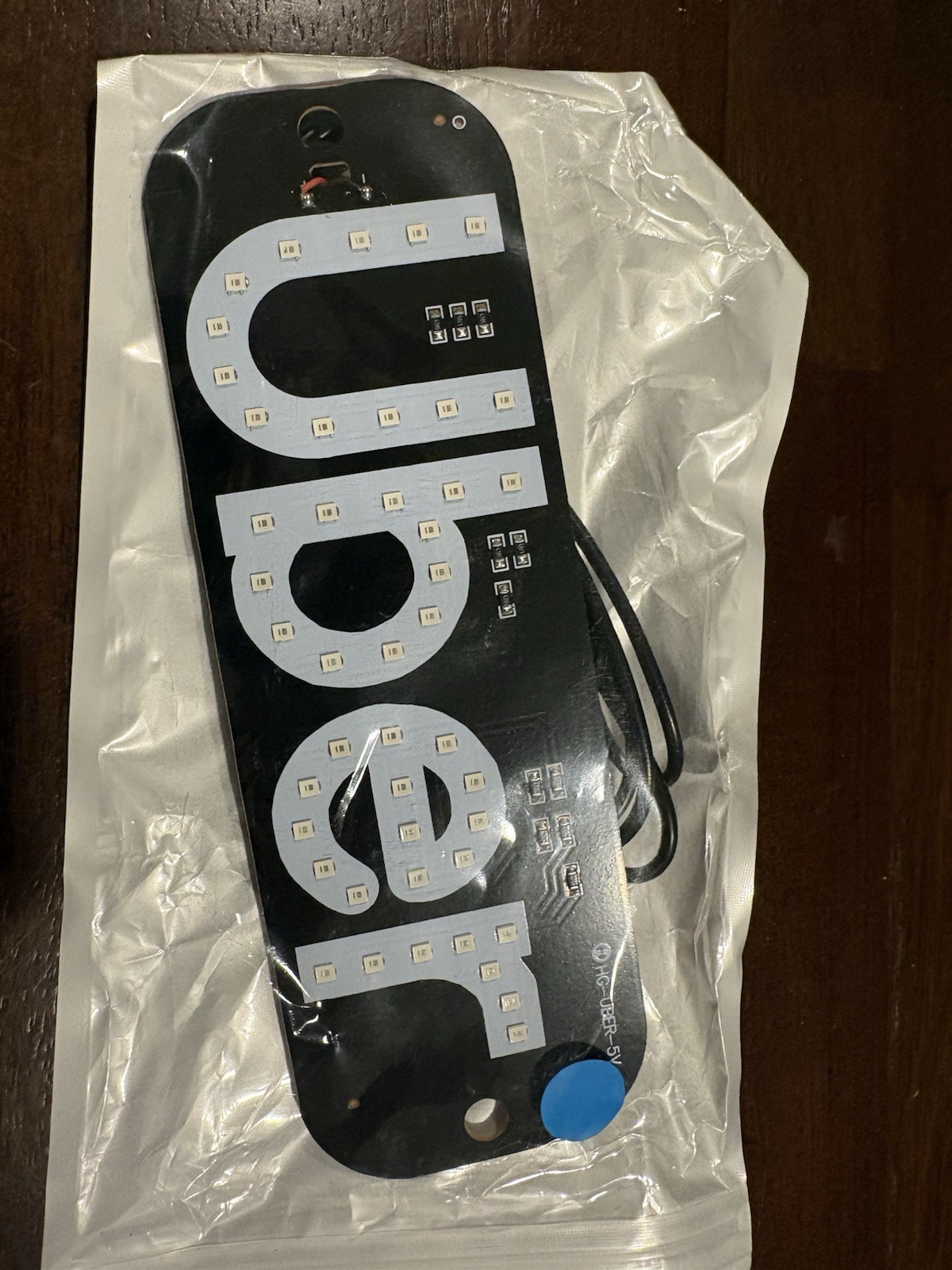 NEW BLUE  UBER LED Sign for Car Windshield | USB Type-C | Taxi Light Sign (bn)