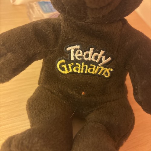 Teddy Grahams plush bear, chunky Chocolate 6”t - Picture 3 of 4