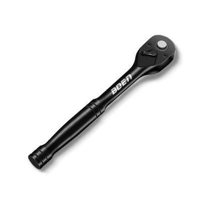 boen 3/8 Inch Drive Ratchet, 72-Tooth Quick-Release Ratchet Wrench, Black 
