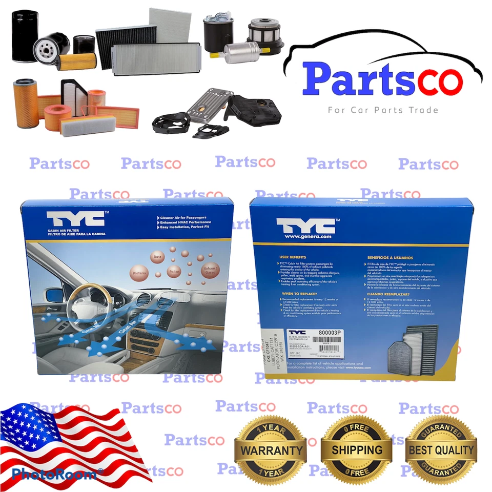 Filtro de ar de cabine Honda Accord, Crosstour, Civic, CR-V, CR-Z, Odyssey, Piloto 2003-2022 - Imagem 2 de 2