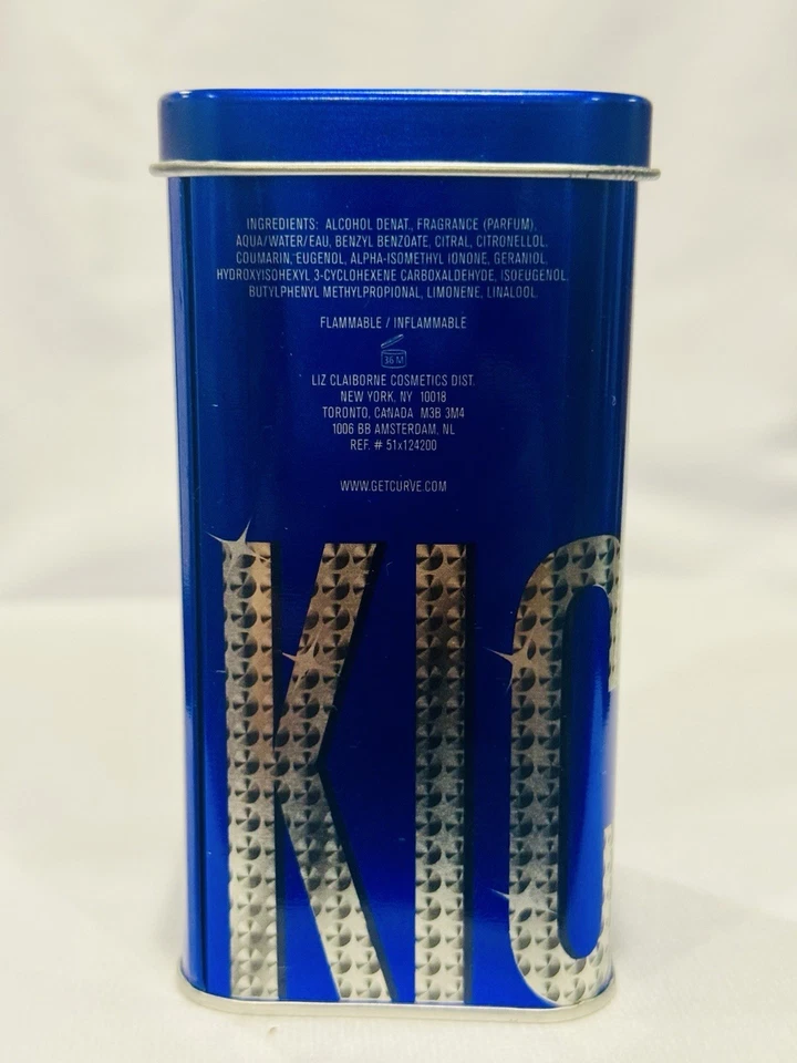Curve Kicks Colonia Spray 125 ml 4,2 oz Para hombres Tamaño Completo EDT Nuevo con Lata Foto 2 de 4