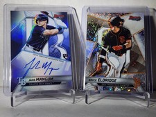 2025 Bowman's Best Jake Mangum Refractor Autograph & Bryce Eldridge 060/289