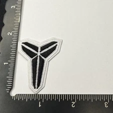 NBA​ Kobe​ Bryant​ black Mamba logo for​ patch​ iron​ on/sew on  Black & White