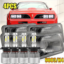 For 1977 1978 1979 1980 1981 Pontiac Firebird Trans Am 4x6 Led Headlights 4x For 1977 1978 1979 1980 1981 Pontiac Firebird Trans Am 4x6 Led Headlights 4x