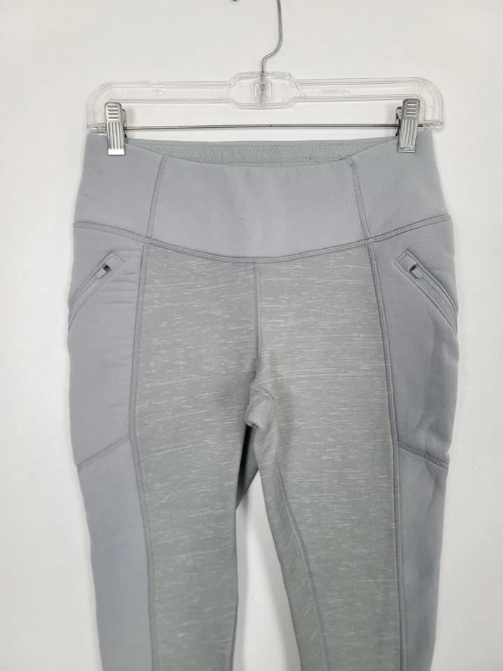 Leggings Athleta Polartec Pico Forrados de Vellón Apretados Gris Atléticos Exterior XS Foto 2 de 4
