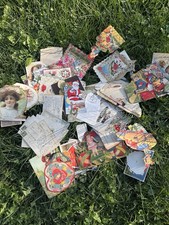 Vintage Antique Letters Valentines Postcards Mail - 1900s-1940s - LETTERS BUNDLE