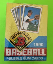 1990 Bowman Baseball Wax Box 36 Packs Factory Sealed Box Brand New