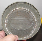 OLD SIFTER w Yellow Handle WHIMSY Chic Shabby Vintage Cottage 1922 Ullrich Tin — photo 8