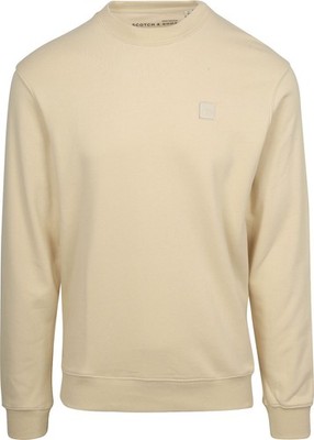 Scotch & Soda - Neu - Herren Sweatshirt ''Essential Logo Badge'' | Beige | M