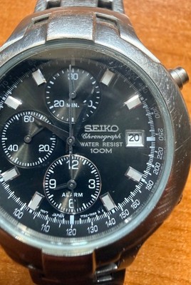 Seiko Chronograph Alarm (7T32-7G90)   Markanter Vintage-Klassiker mit Patina