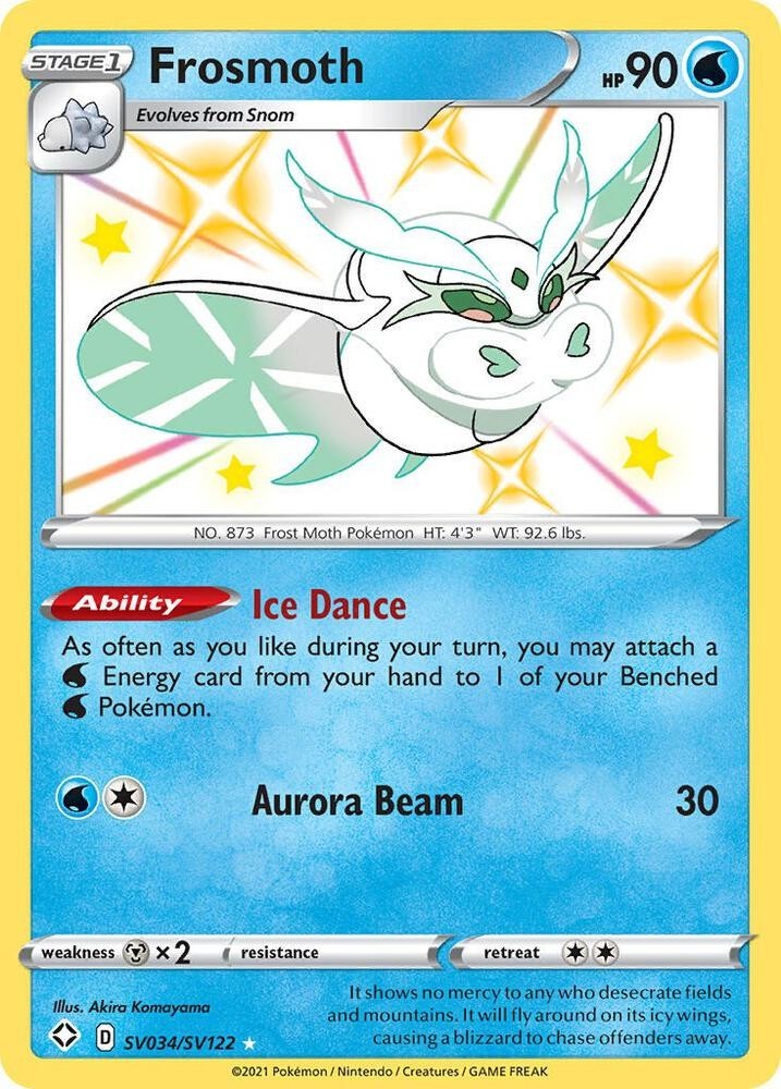 Frosmoth - Shining Fates - SV034/SV122 - Pokemon TCG - NM - Shiny Holo Rare