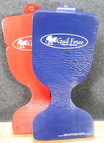 Gail Force Water Sports Thick Vinyl-Coated Saddle Float (Set of 2) Red & Blue