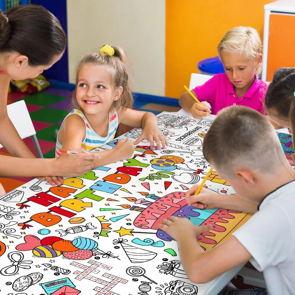 31.5 x 72 Inch Giant Coloring Poster for Classroom, Parties, and Events - Image 4 of 4