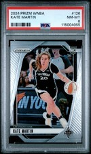 2024 PANINI PRIZM WNBA #126 KATE MARTIN PSA 8
