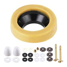 Toilet Wax Ring Leakproof with Flange and Bolts Toilet Bowl Wax Ring Gasket