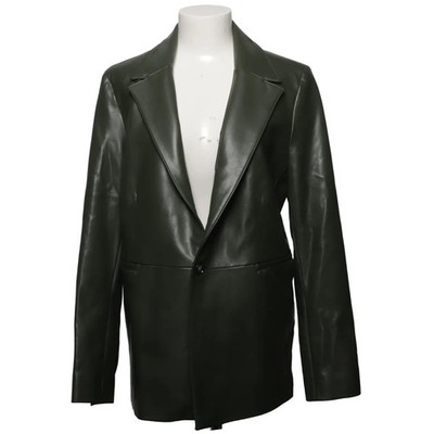 Vanilia, Blazer, Damen, Größe: 38, Colbert Faux leather blazer, Grün #CHl