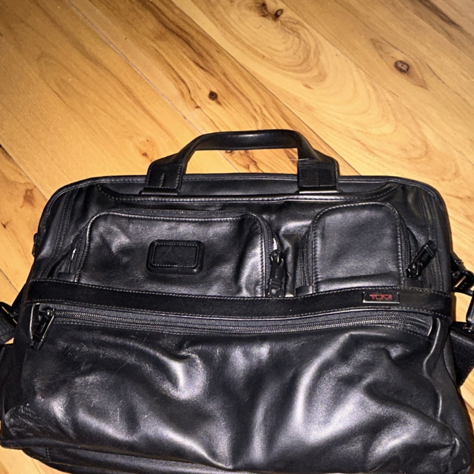 Tumi Black Briefcase/Document Case Adjustable Str… - image 11