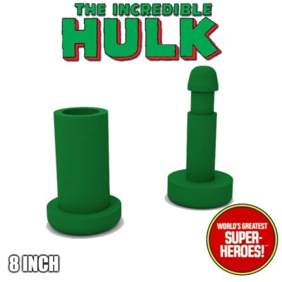 Mego Hulk Knee Pin Green 3D Printed for WGSH 8  Action Figure