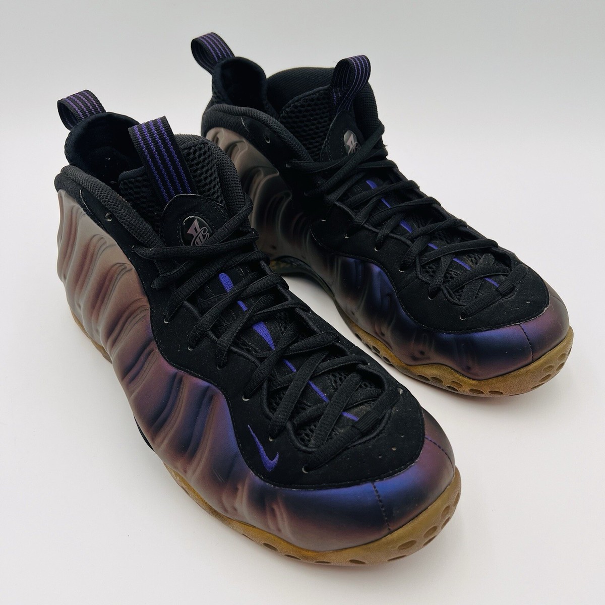 Purple Nike Foams Men Men's Shoes Nike Air Foamposite One Black