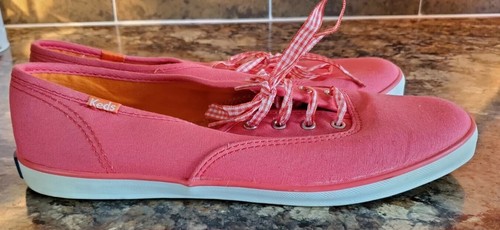 Keds Pink Canvas Originals Sneakers Shoes Women's Size 8.5 - Picture 3 of 5