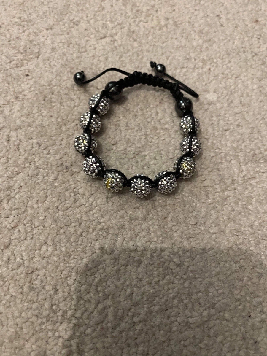 Silver shamballa bracelet discount