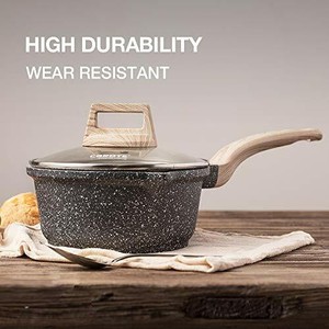 Carote Sauce Pan with Glass Lid,Soup Pot Nonstick Saucepan 1.5-QT  eBay