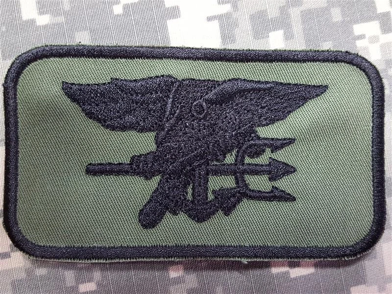 U.S. NAVY SEALS SPECIAL WARFARE MORALE NAMETAG KLETT PATCH OLIV