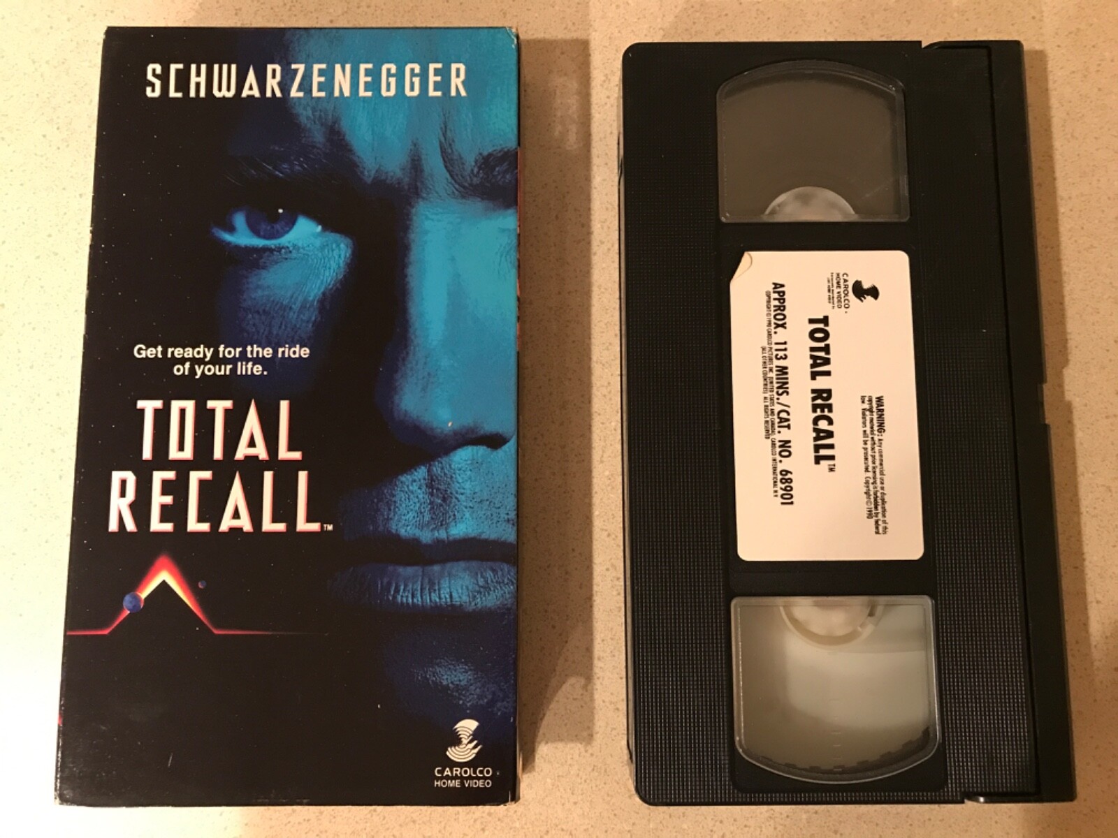 Total Recall (VHS, 1990) Arnold Schwarzenegger eBay