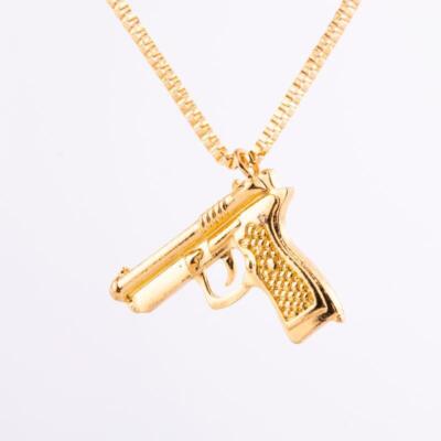 Collana In Oro LUCKY Punk Grande Gangster Brillante - Foto 10