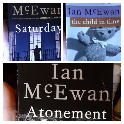 Lot of 3 Ian McEwan Trade Paperbacks Atonement Saturday The Child In Time