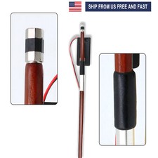 New 4/4 LED Violin Bow Blue Light Brazilwood Ebony Frog Pearl Cirle Inaly