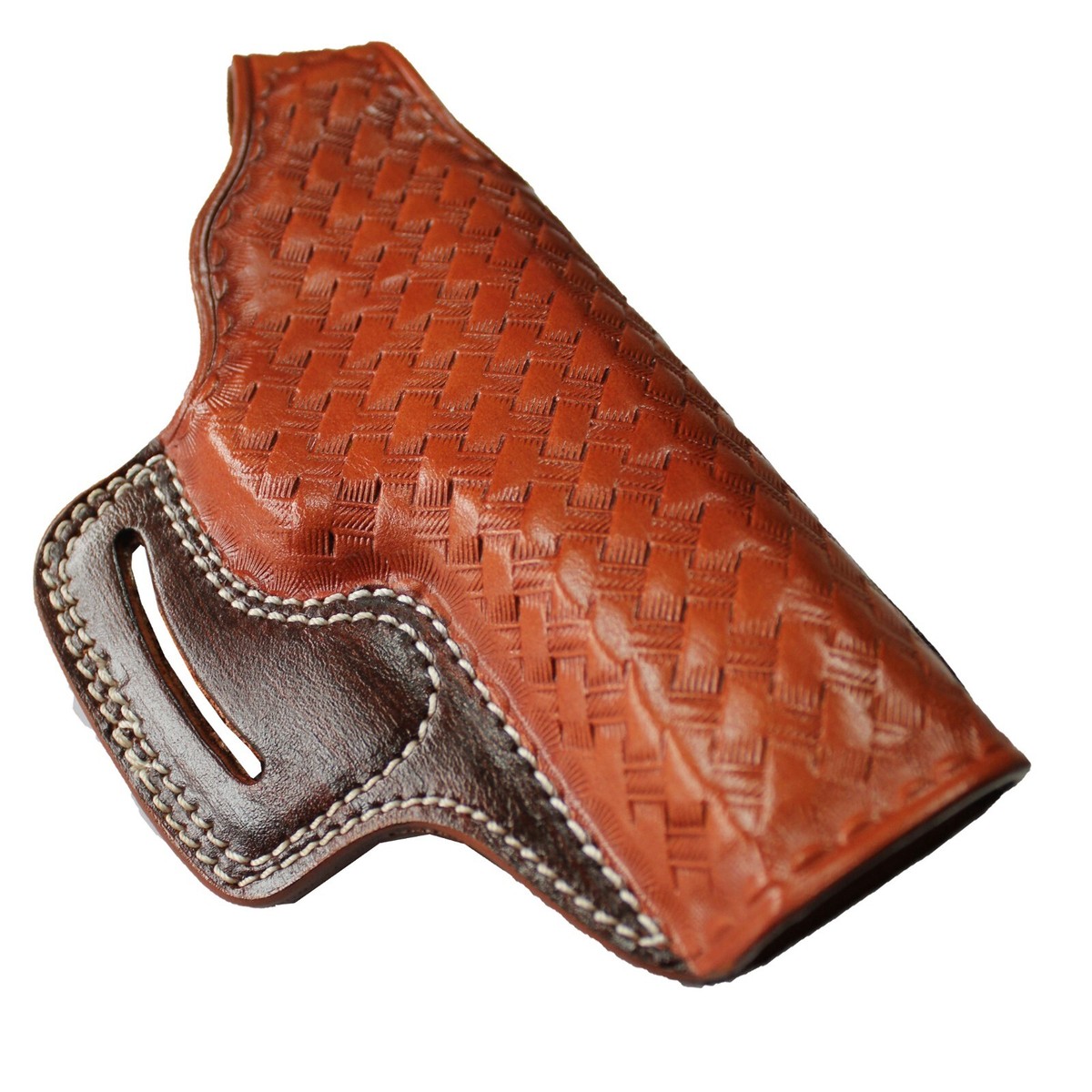 YT HOBBY Handmade Leather OWB Holster For Walther P99 - Two Slot Thumb Break Design