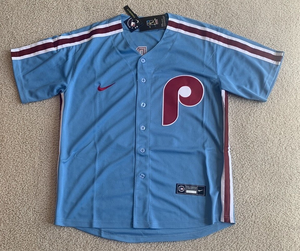 NWT Nike JT Realmuto Phillies Powder Blue Jersey Size Large eBay