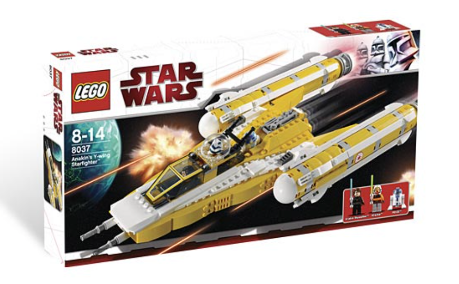 LEGO 8037 Star Wars Anakin's Y-Wing Starfighter Brand New Factory