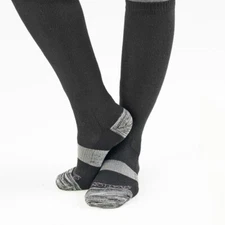 Ovation World's Best Boot Sock - Black & White - Size: Ladies' 7-10, Mens' 9-12