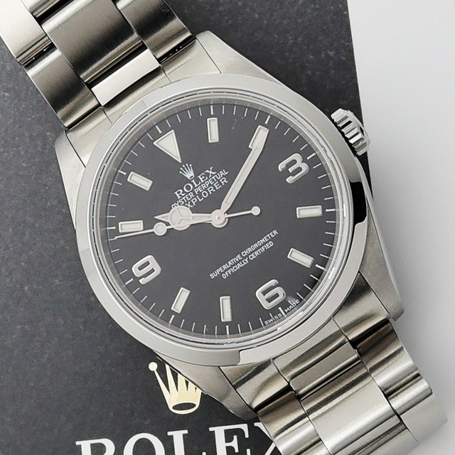 Rolex Explorer Men's Black Watch - 14270 for sale online | eBay