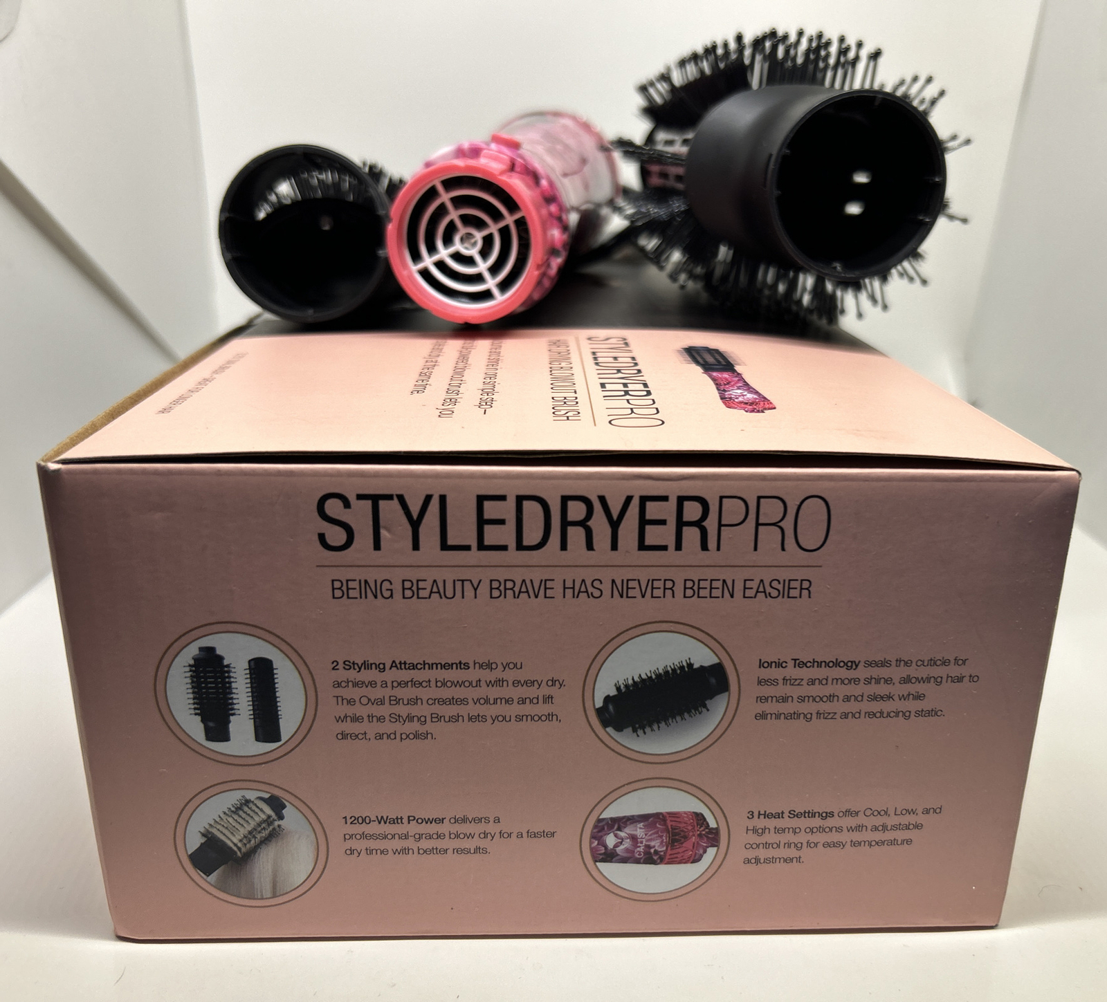 Calista StyleDryer Pro Hair Drying Blowout Brush 2.75 LONG Fall Mum