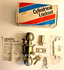 Corbin Russwin CK4451 GWC 630 Cylindrical Lockset Entrance Knob Emhart 2 Keys