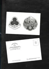 Postcard showing images of 2 very old Crystal Palace football club pin badges