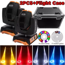 2X 230W 7R Beam Moving Head Stage Light RGBW Gobo Lighting DJ Disco DMX w/Case
