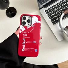 for iPhone 16 15 14 13 Pro Max Case For RedBull Energy Drink Lovers Phone Cover