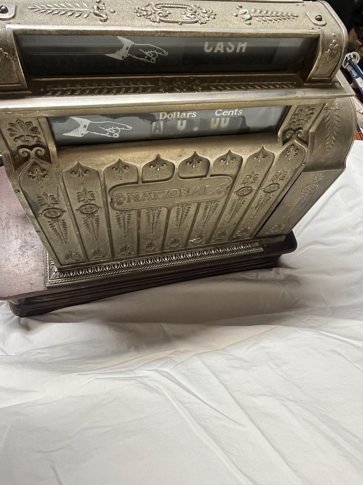 Antique Brass National Cash Register Model 452 eBay