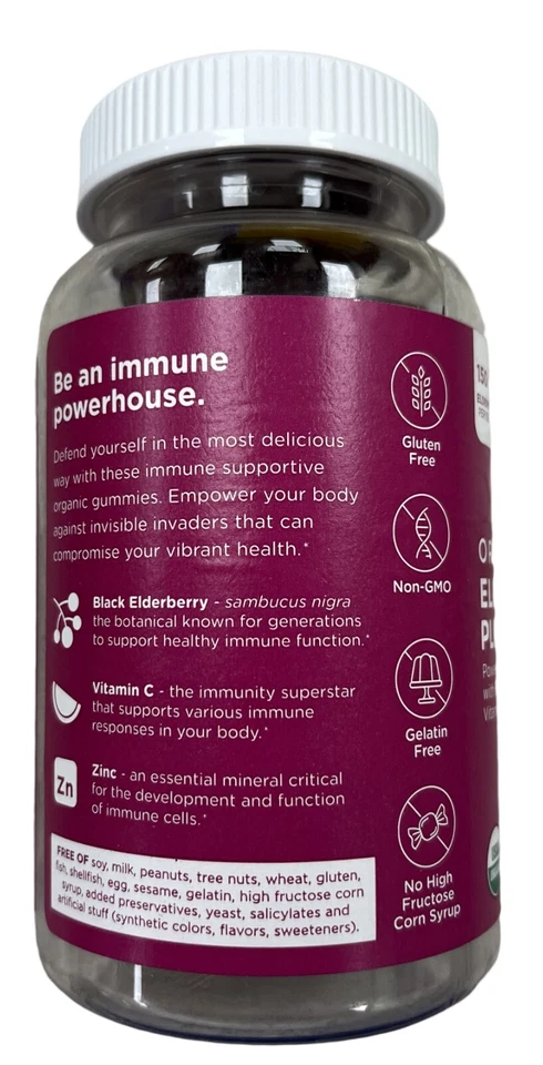 Gomitas Hylands Naturals ORGANIC SAÚCO Plus 60ct / Foto 3 de 3